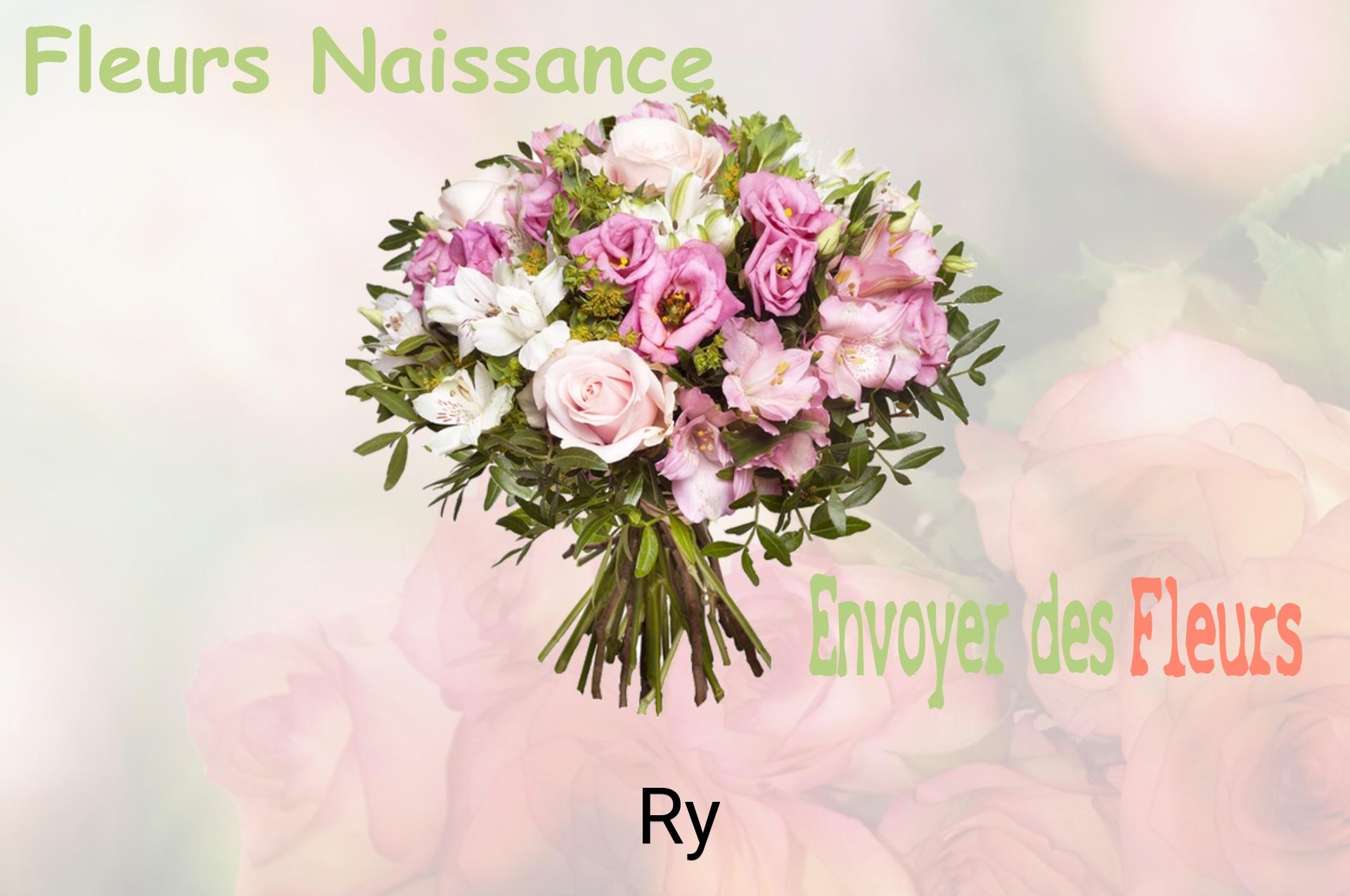 Bouquet de fleurs de naissance livré à Ry